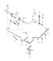 Stabilisateur Avant (débrayable) (PR:0AG) Cayenne 9PA (955) 2004>>