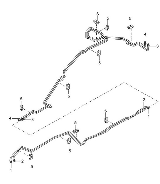 Diagram 402-07 Porsche Boxster 986/987/981 (1997-2016) Front Axle, Steering 