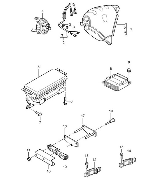 Diagram 403-06 Porsche 911 1984-1986 3.2L Front Axle, Steering 
