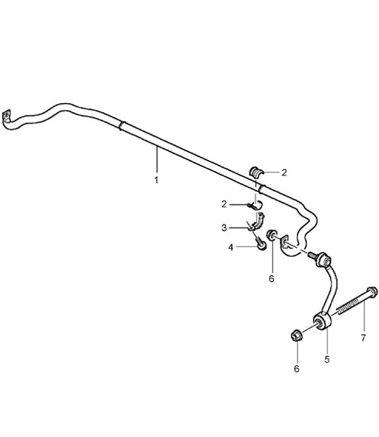 Diagram 501-03 Porsche 993 (911) GT2 1994-97 Eje posterior