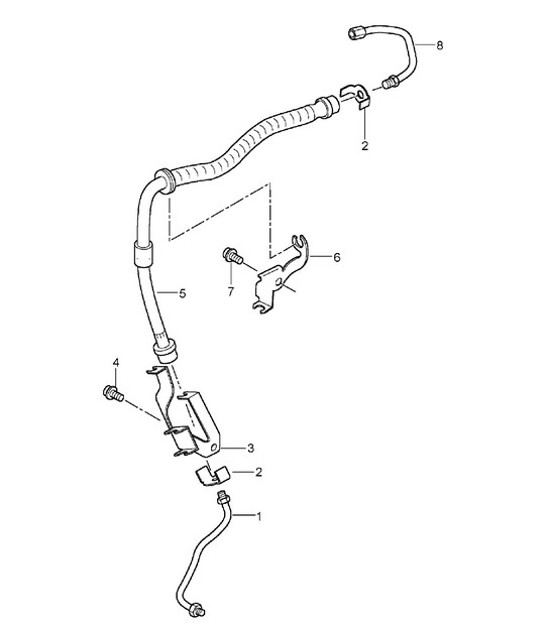 Diagram 604-10 Porsche 997 MK1 Carrera 2S 3.8L 2005-08 Wheels, Brakes