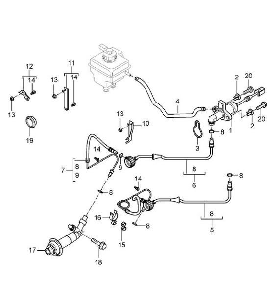 Diagram 702-08 Porsche 944 2.5L 8V 1982-87 