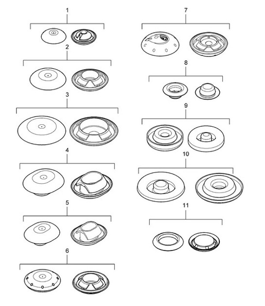 Diagram 801-02 Porsche 997 MKII GT2 RS 2011-13 Body
