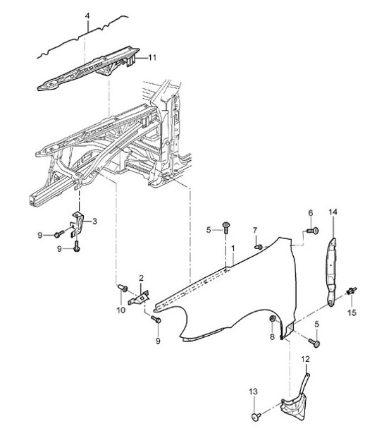 Diagram 801-40 Porsche 924S 2.5L 1988 