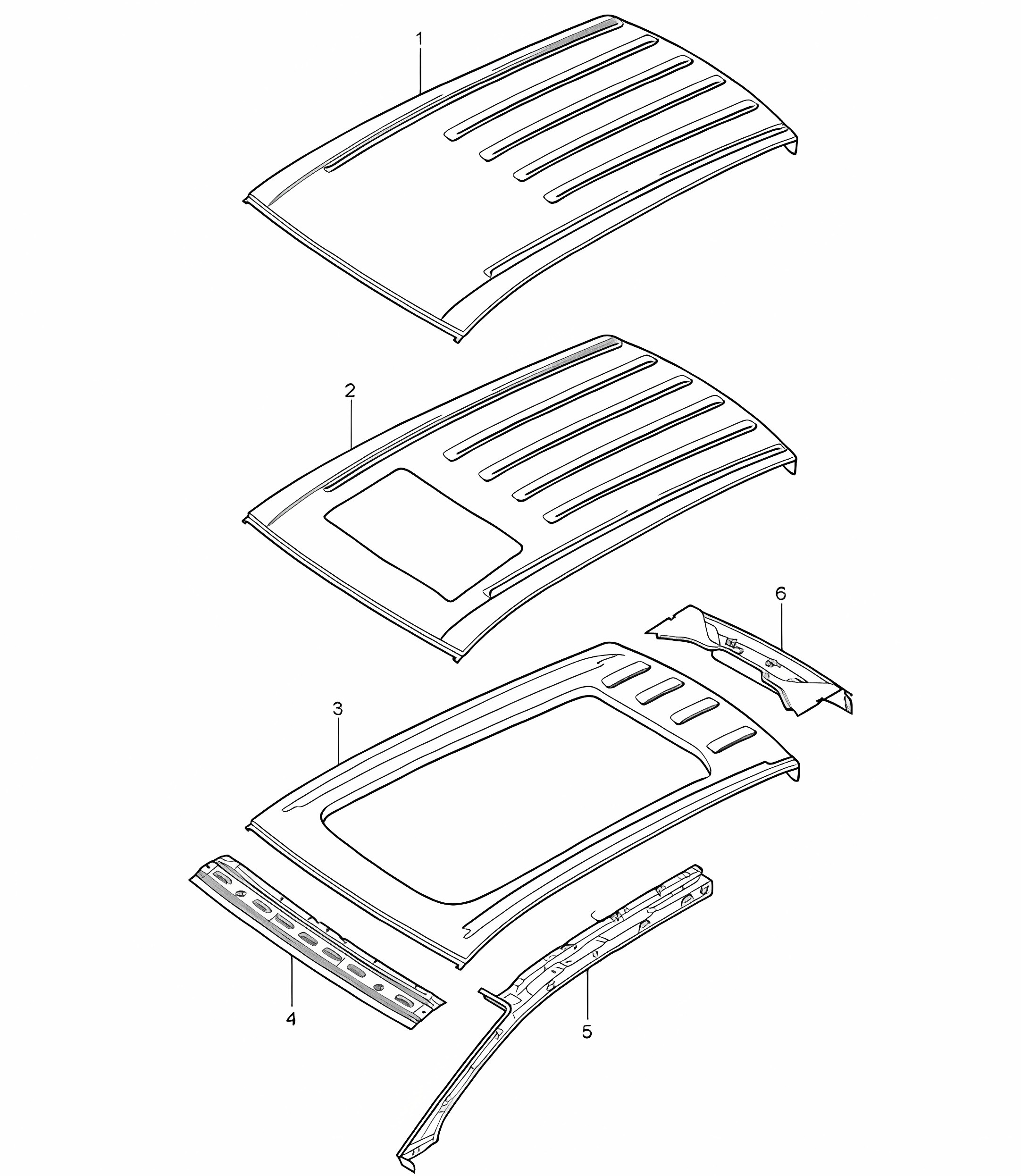 Roof / Cowl Cayenne 9PA (955) 2003-06