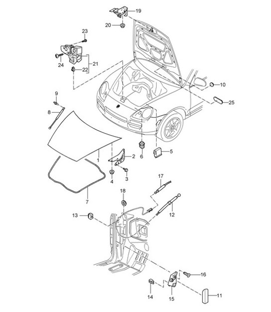 Diagram 803-00 Porsche 911 & 912 (1965-1989) Carrosserie