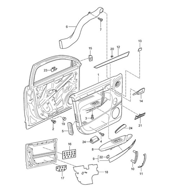 Diagram 807-10 Porsche 991 (911) MK1 2012-2016 Body