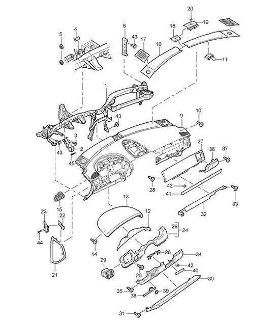 Diagram 809-00 Porsche 911 & 912 (1965-1989) Body