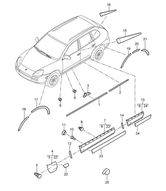 Diagram 810-05 Porsche 944 2.5L 8V 1982-87 