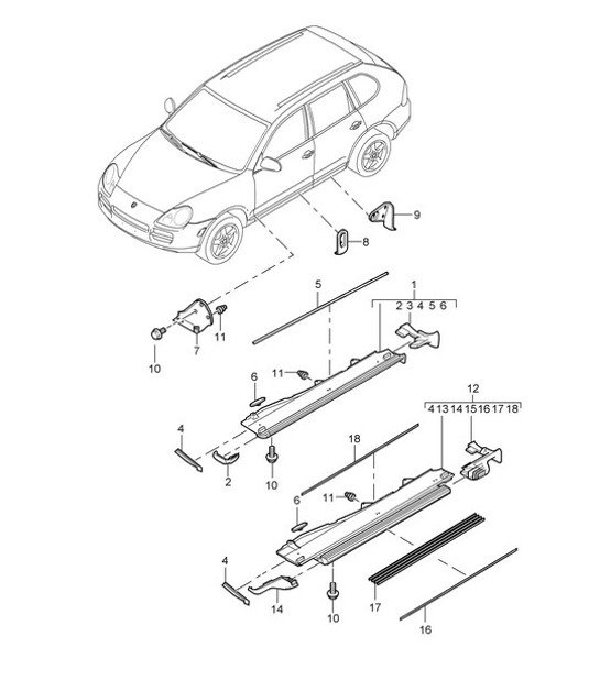 Diagram 810-10 Porsche 944 2.5L 8V 1982-87 