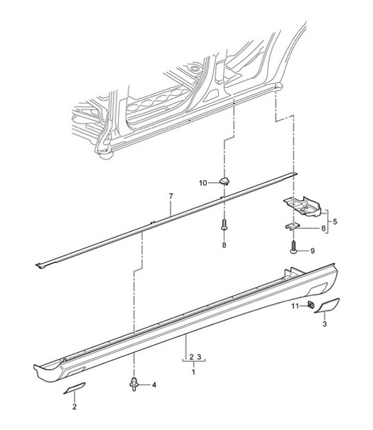 Diagram 810-11 Porsche 944 2.5L 8V 1982-87 