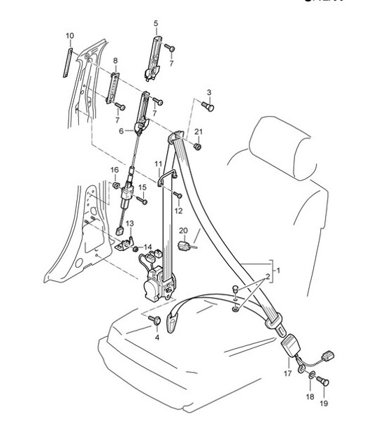 Diagram 812-00 Porsche 944 2.5L 8V 1982-87 