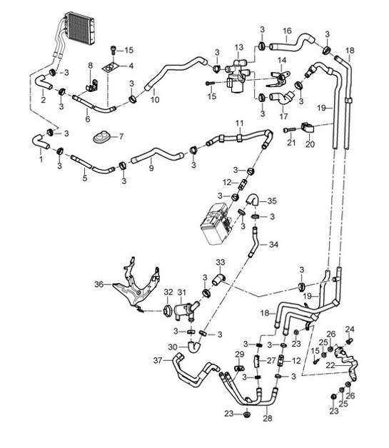 Diagram 813-15 Porsche 944 2.5L 8V 1982-87 