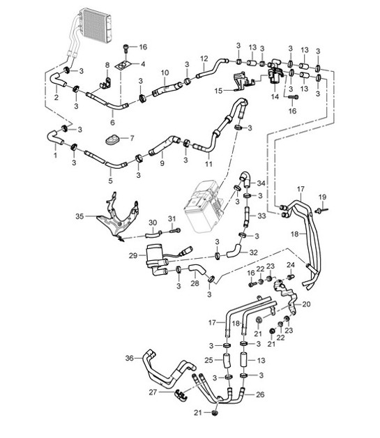 Diagram 813-17 Porsche Macan (95B) MK1 (2014-2018) Body