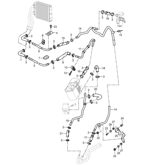 Diagram 813-22 Porsche 944 2.5L 8V 1982-87 