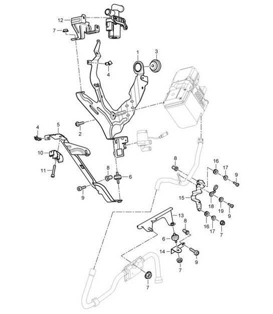 Diagram 813-85 Porsche 997 MKII GT2 RS 2011-13 Body