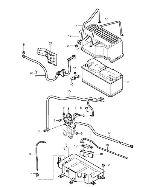 Diagram 902-06 Porsche Boxster 981 Spyder 3.8L 2016 Elektrische Ausrüstung