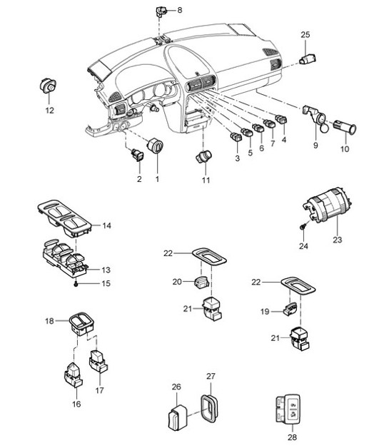 Diagram 903-05 Porsche 944 2.7L 8V 1988-89 