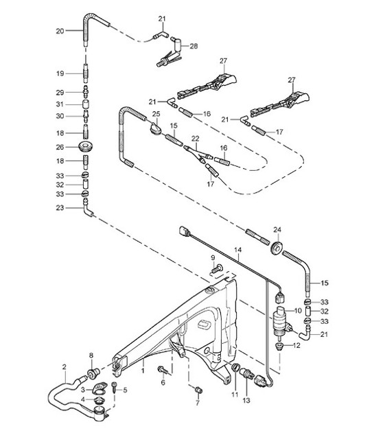 Diagram 904-10 Porsche 993 (911) GT2 1994-97 Electrical equipment