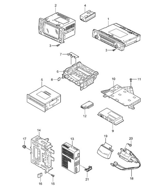 Diagram 911-00 Porsche 911 & 912 (1965-1989) Electrical equipment