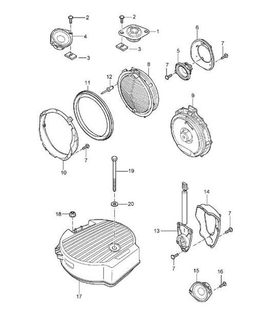 Diagram 911-05 Porsche 911 & 912 (1965-1989) Electrical equipment