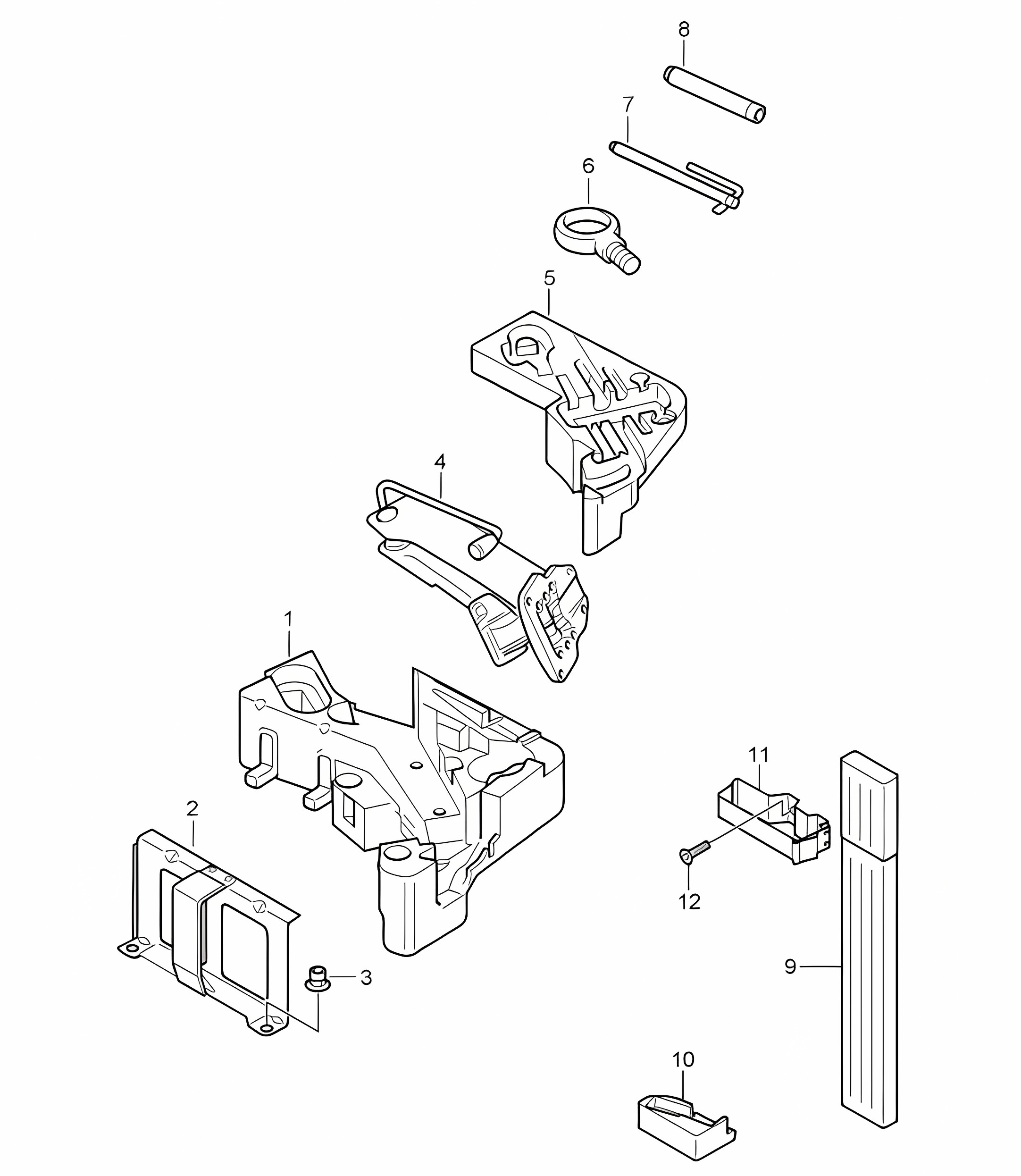 Tool jack Cayenne 9PA1 (957) 2007-10