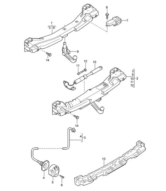 Diagram 002-000 Porsche Macan (95B) MK1 (2014-2018) Accessories & others 