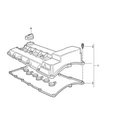 Valve cover (Model: 5501) Cayenne 9PA1 (957) 3.6L 2007-10