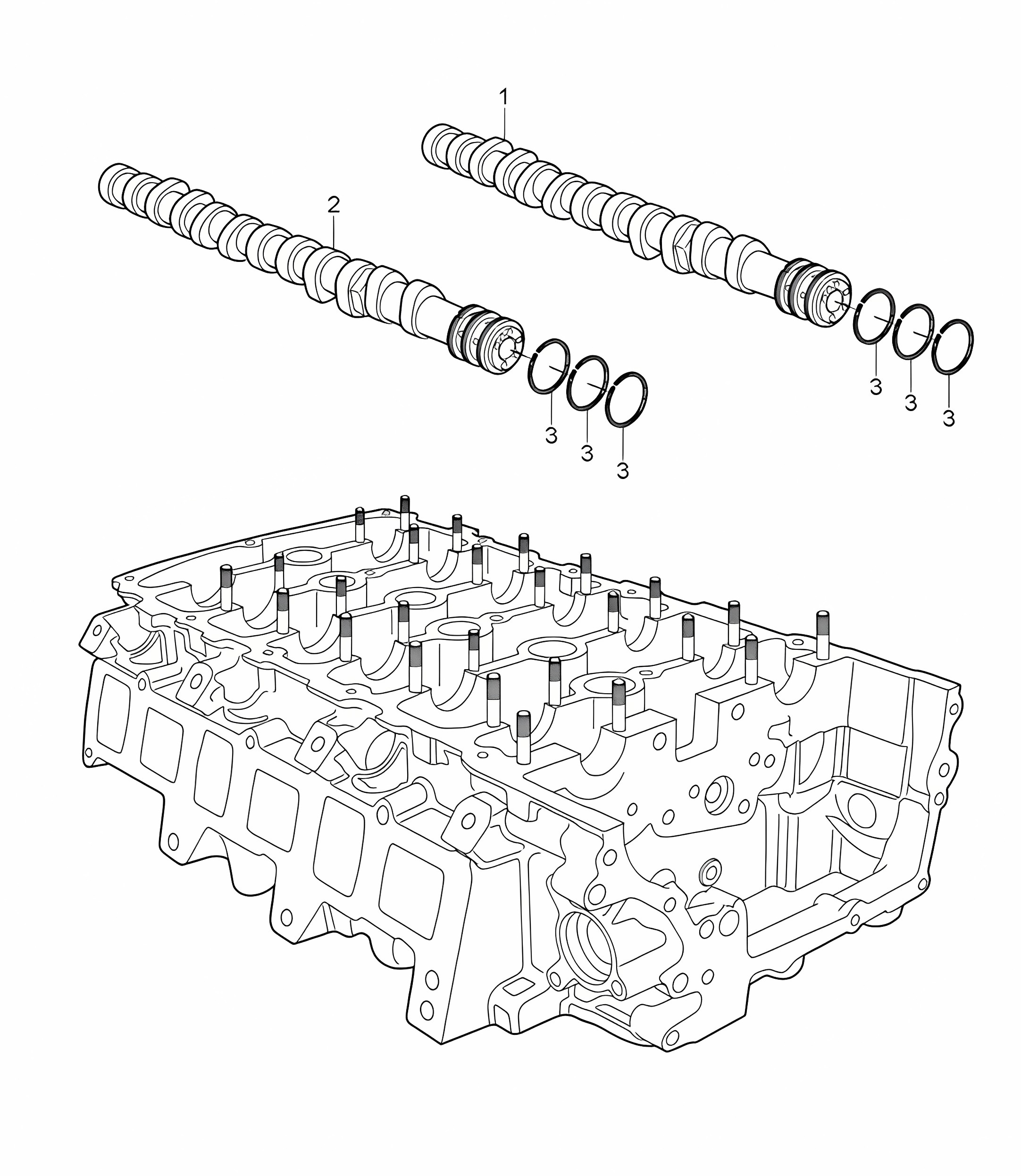 Camshaft (Model: 5501) Cayenne 9PA1 (957) 3.6L 2007-10