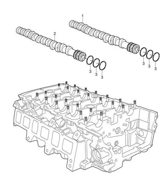 Diagram 103-012 Porsche 991.1 Turbo 3.8L (520 Bhp) 2014-16 Engine