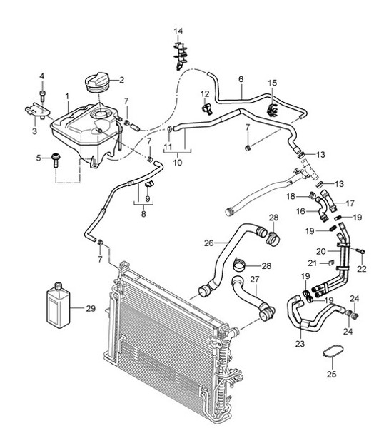 Diagram 105-030 Porsche 924S 2.5L 1986-87 