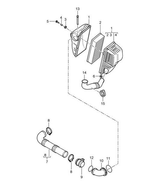 Diagram 106-010 Porsche Macan (95B) MK1 (2014-2018) Engine