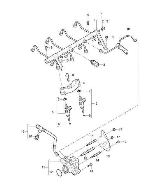 Diagram 107-005 Porsche 911 & 912 (1965-1989) Engine