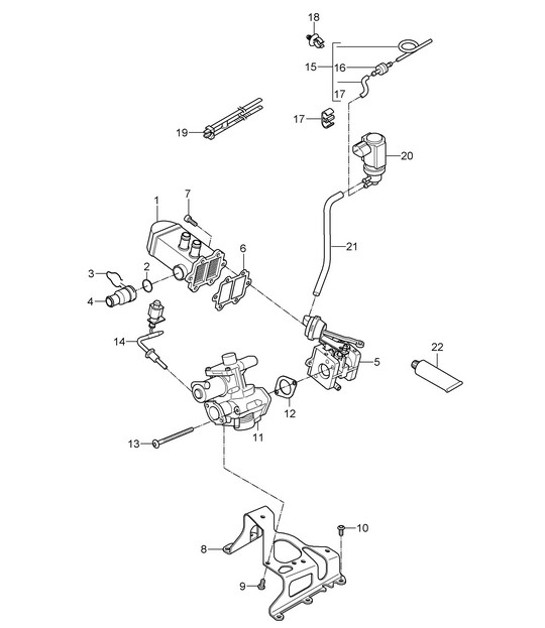 Diagram 108-000 Porsche Macan (95B) MK1 (2014-2018) Motor