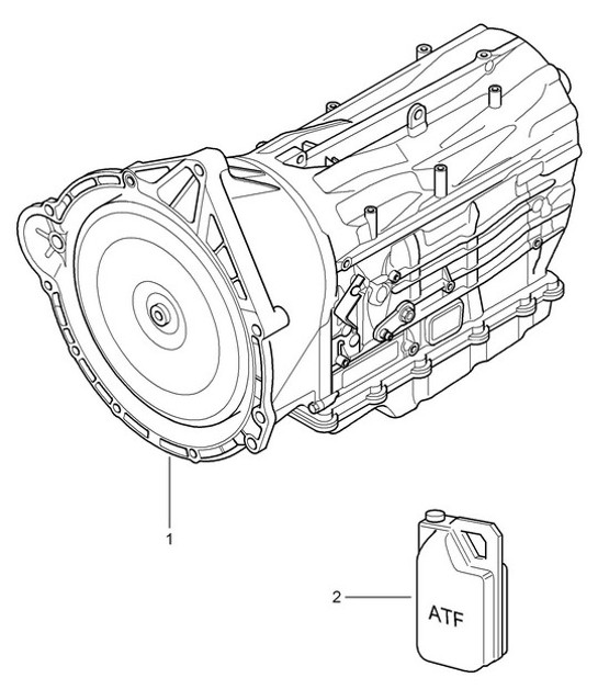 Diagram 320-000 Porsche 957 Cayenne S / GTS 4.8L 2007-10 Transmission