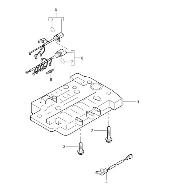 Diagram 340-002 Porsche Macan (95B) MK1 (2014-2018) Overdragen
