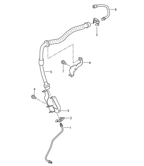 Diagram 604-010 Porsche Cayenne 9PA1 (957) 2007-2010 Ruote, freni