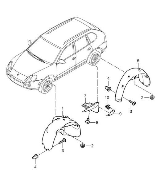 Diagram 801-075 Porsche Macan (95B) MK1 (2014-2018) Body