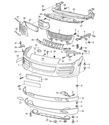 Front Bumper Cayenne 9PA1 (957) 2007-10