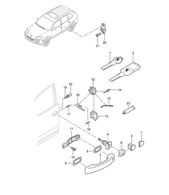 Diagram 804-010 Porsche Macan (95B) MK1 (2014-2018) Body