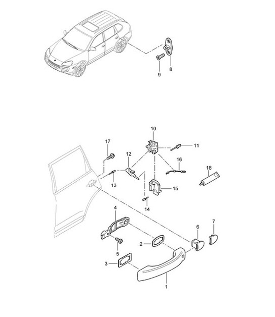 Diagram 804-020 Porsche 944 (1982-1991) 