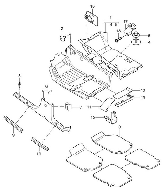 Diagram 807-000 Porsche 912E 4CYL 1976 