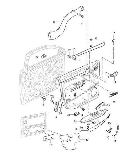 Diagram 807-010 Porsche 964 (911) (1989-1994) Body