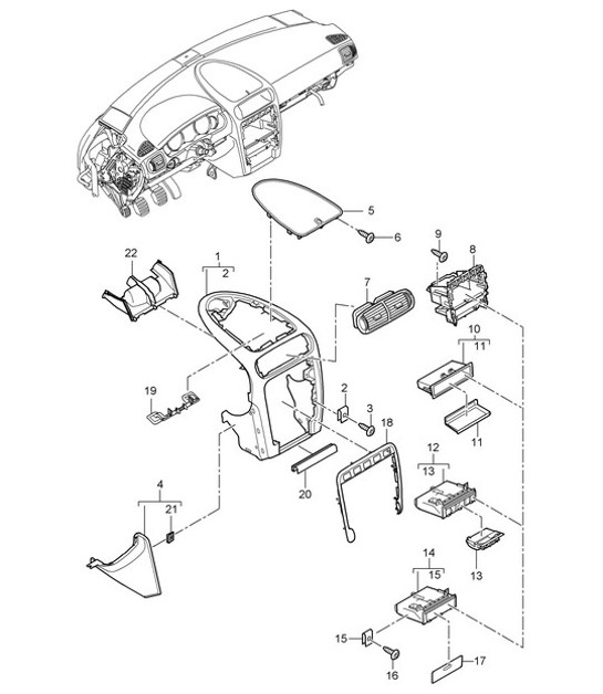 Diagram 809-005 Porsche Macan (95B) MK1 (2014-2018) Body