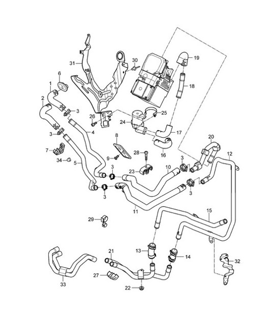 Diagram 813-001 Porsche Boxster 718 2.0L PDK (300 Bhp) 2017>> Carrocería