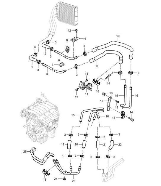 Diagram 813-005 Porsche 968 CS 3.0L 1993-95 Body
