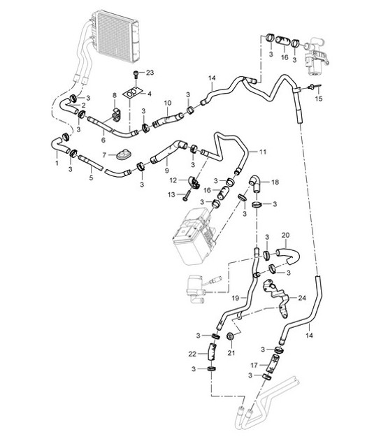 Diagram 813-020 Porsche 964 (911) C4 1989-93 Body