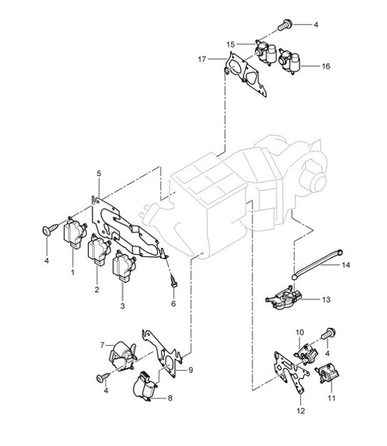 Diagram 813-045 Porsche 968 CS 3.0L 1993-95 Body