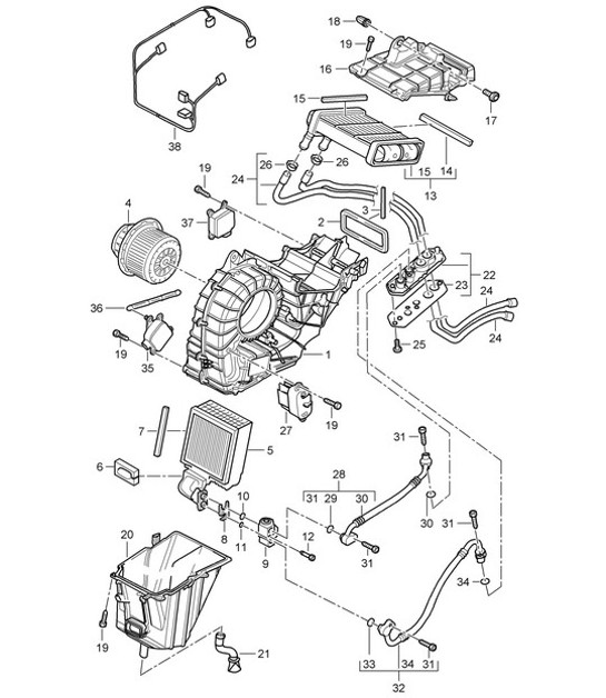 Diagram 813-050 Porsche 996 TURBO 2000-05 Body