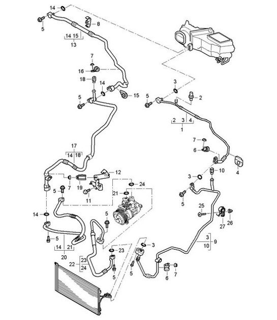 Diagram 813-063 Porsche Cayman 718C (982C) 2017>> Carrosserie